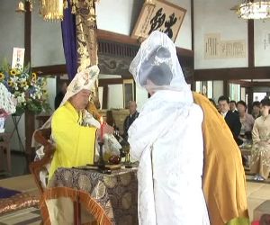 大洞山雲林寺の仏式結婚式