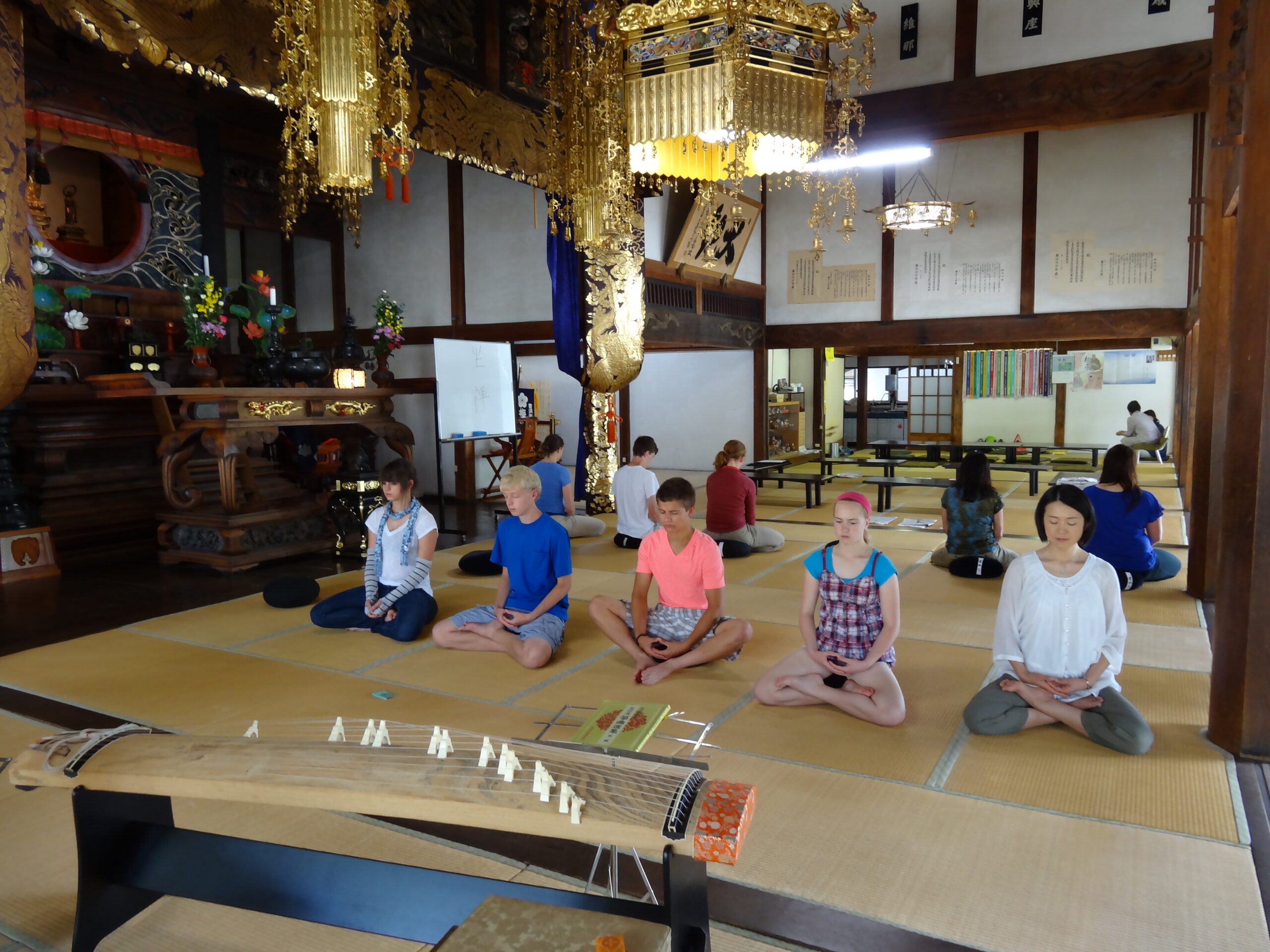 大洞山雲林寺にて行われた坐禅会