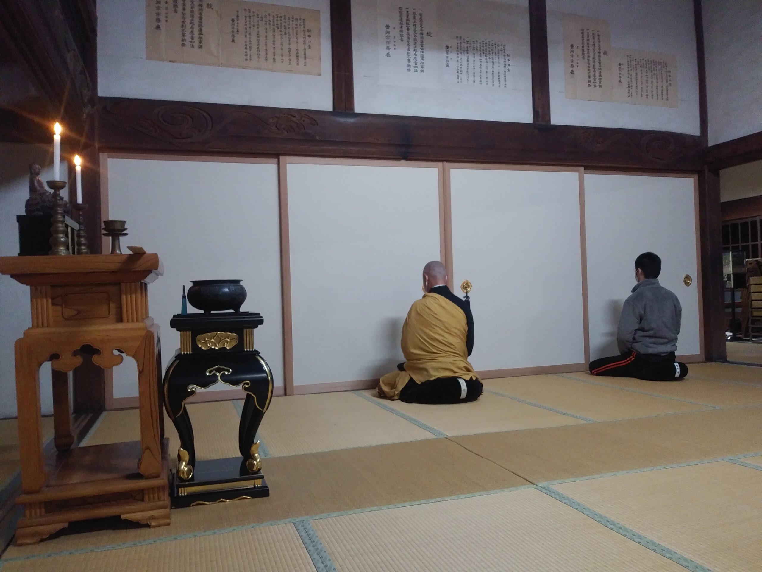 大洞山雲林寺の坐禅・只管打坐