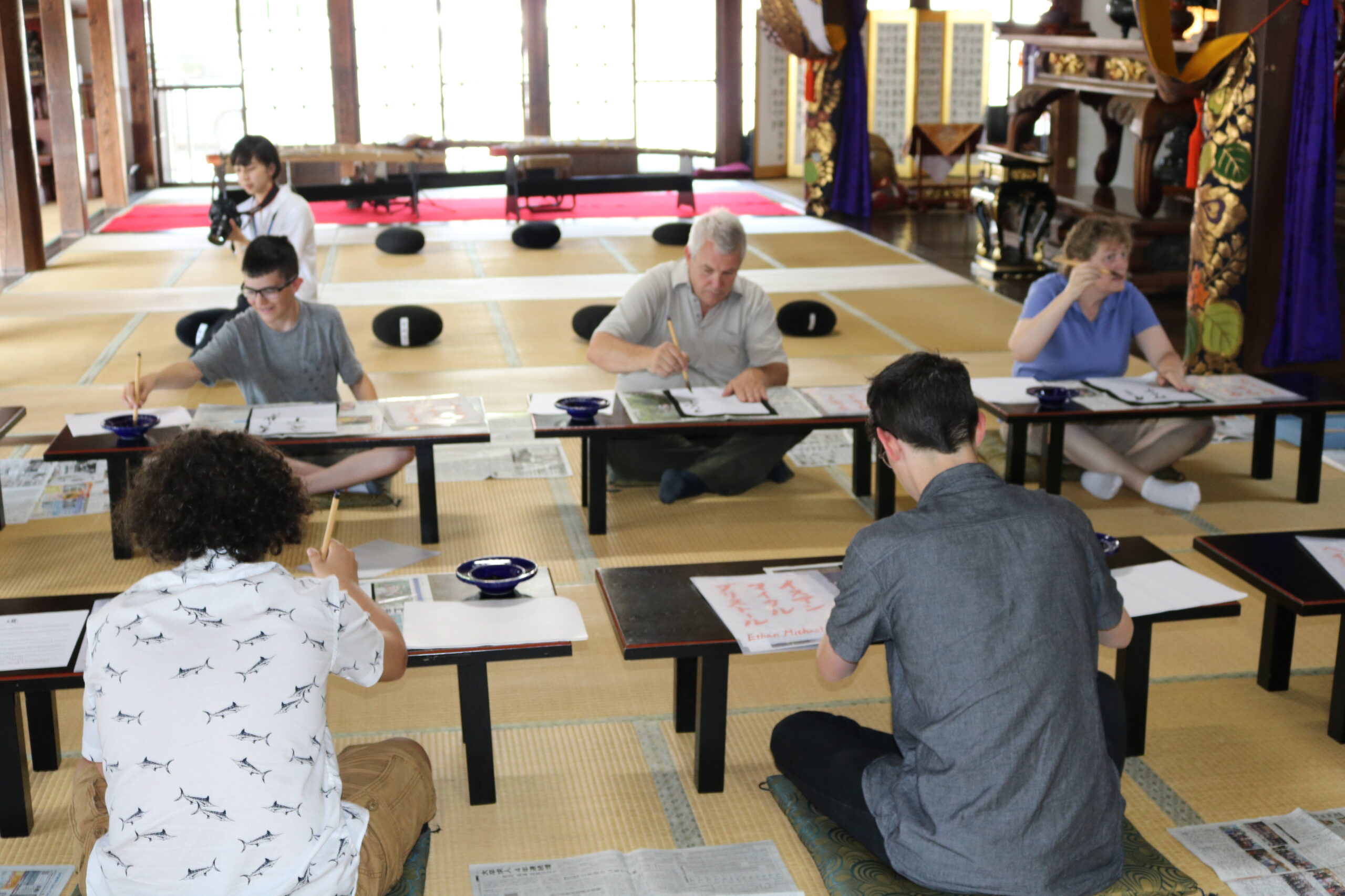 米国モンタナ州リビングストン市より留学生が日本文化に触れる