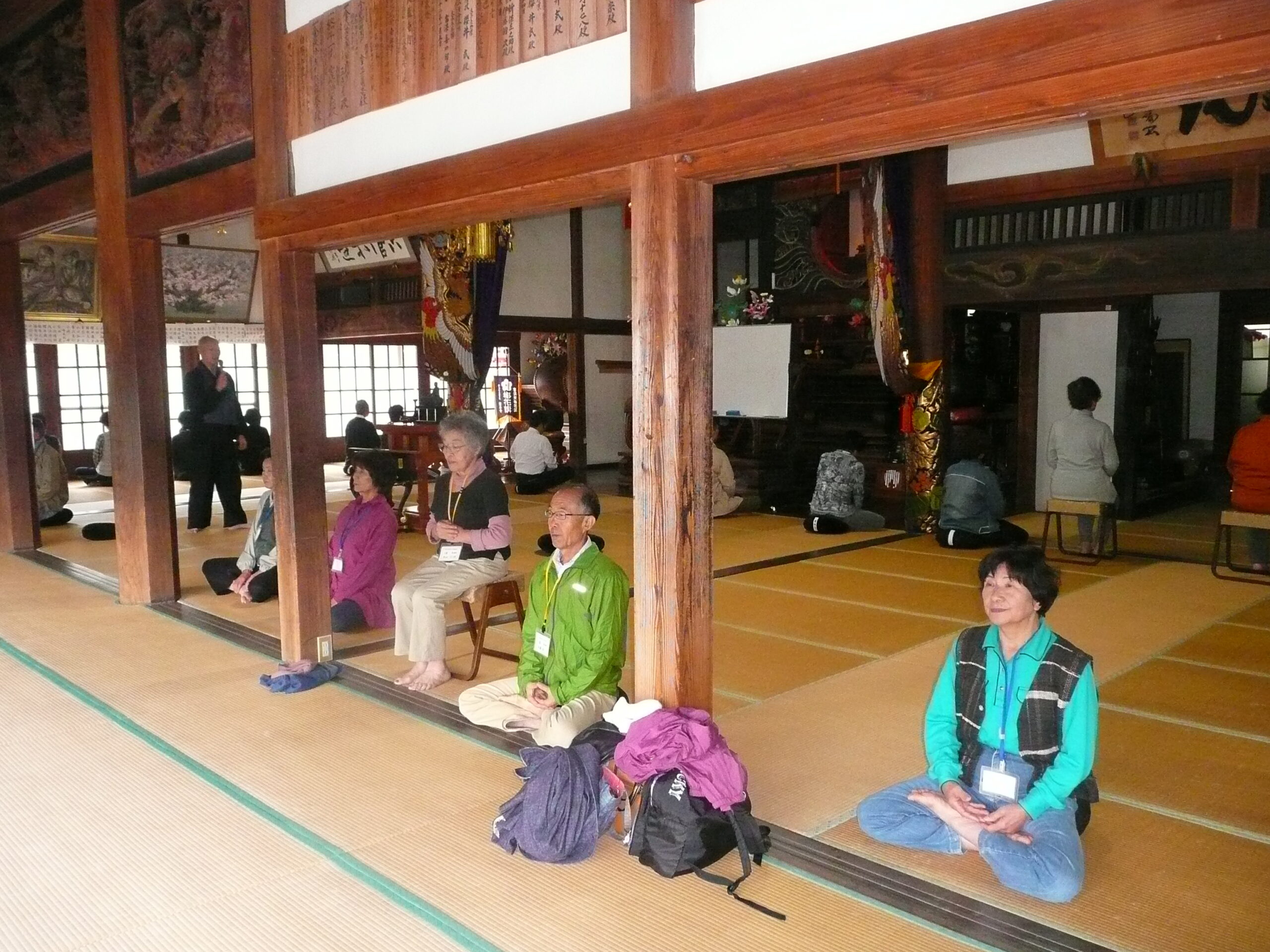 大洞山雲林寺にて行われた坐禅会