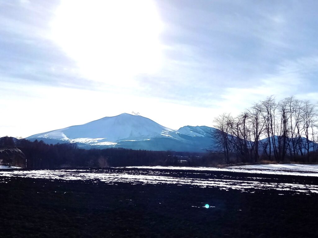 北軽井沢　浅間山の風景　雲林寺