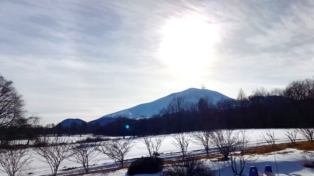 北軽井沢　浅間山の風景