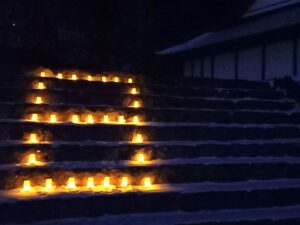 日のライトアップ　雲林寺