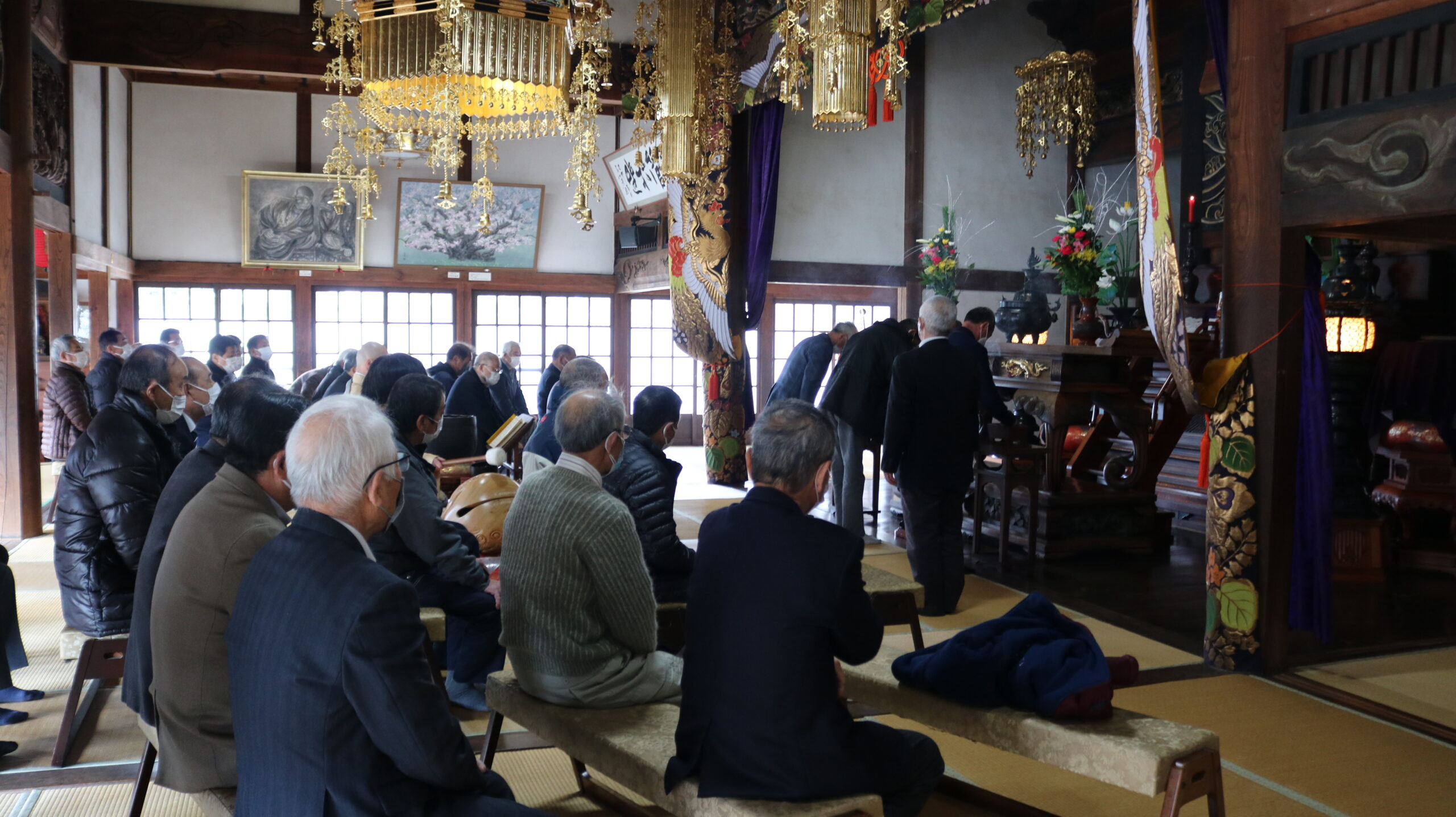 雲林寺　新年祈祷会