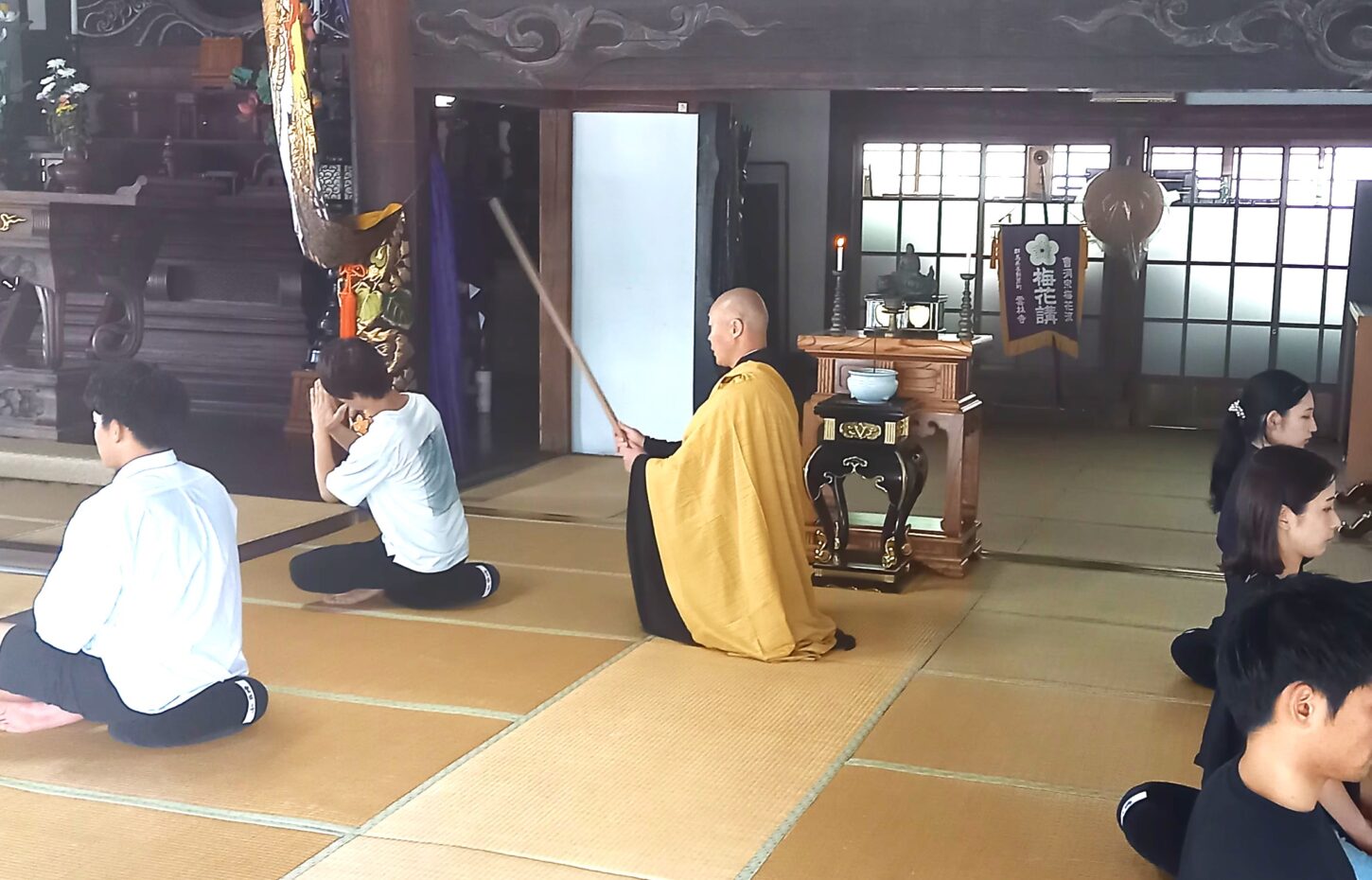 坐禅　雲林寺　長野原