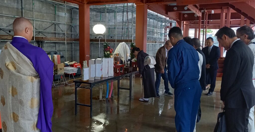 上棟式　雲林寺　長野原